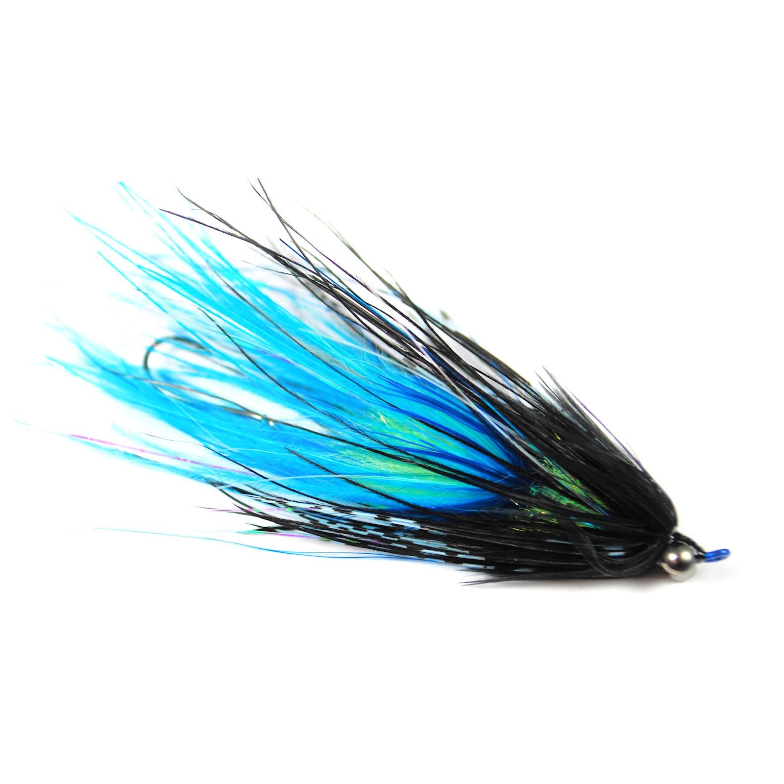 Stu's Ostrich Mini Intruder - Blue Black #4 - BC Steelhead Flies - Alaska  Fly Fishing Goods