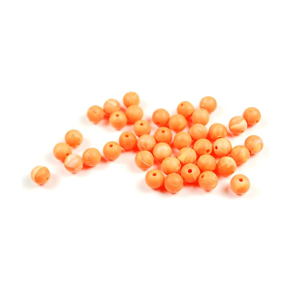 TroutBeads Mottle Beads, 8 mm / Caramel Roe