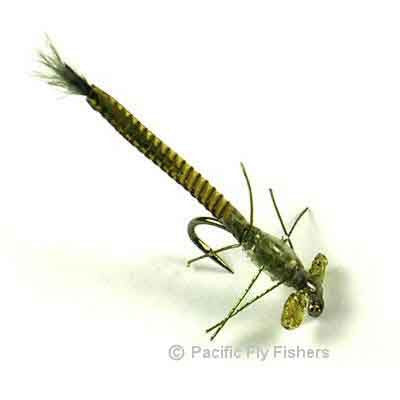 Fly Tying a Stretchy Olive Damsel Nymph by Mak 