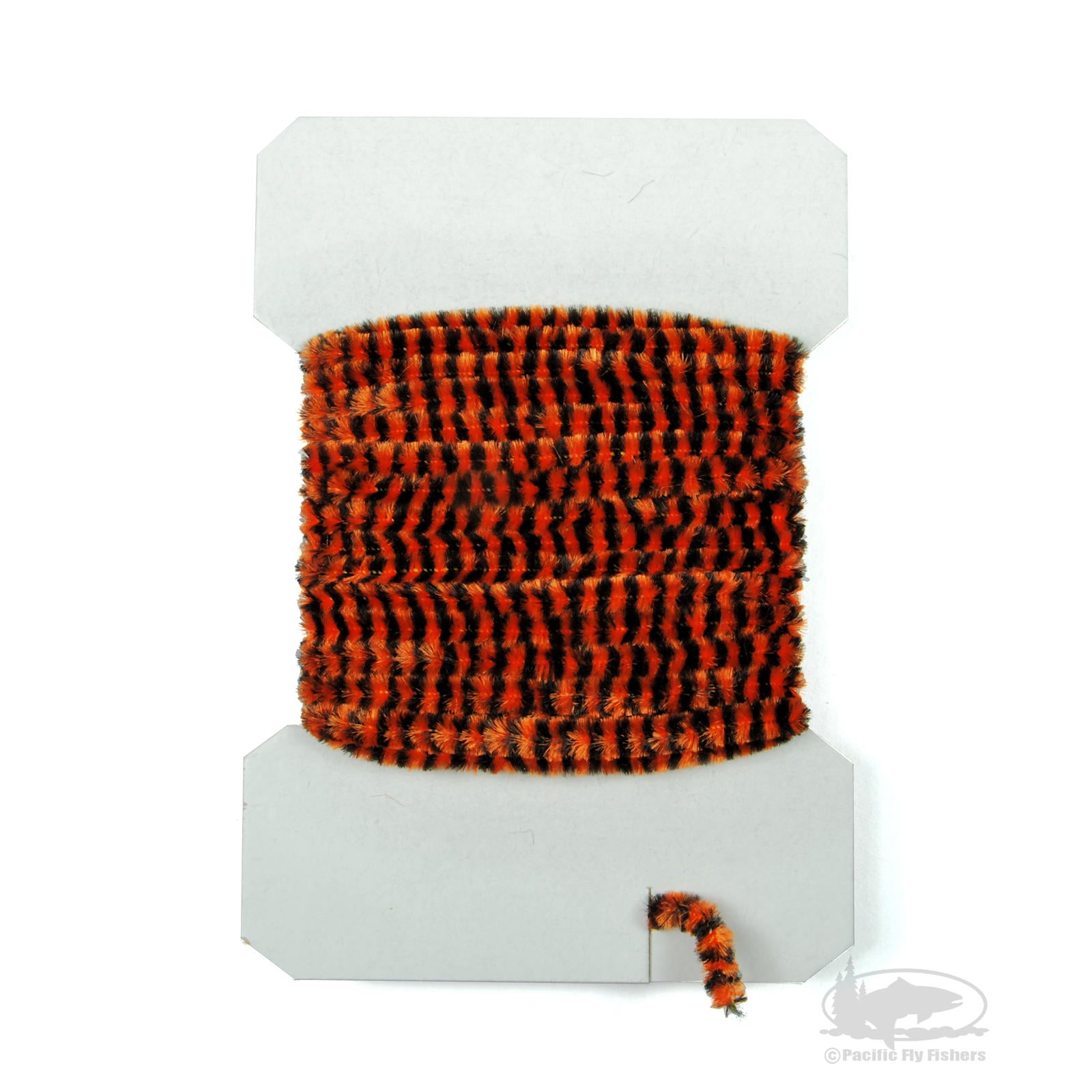 Variegated Chenille - Black / Orange