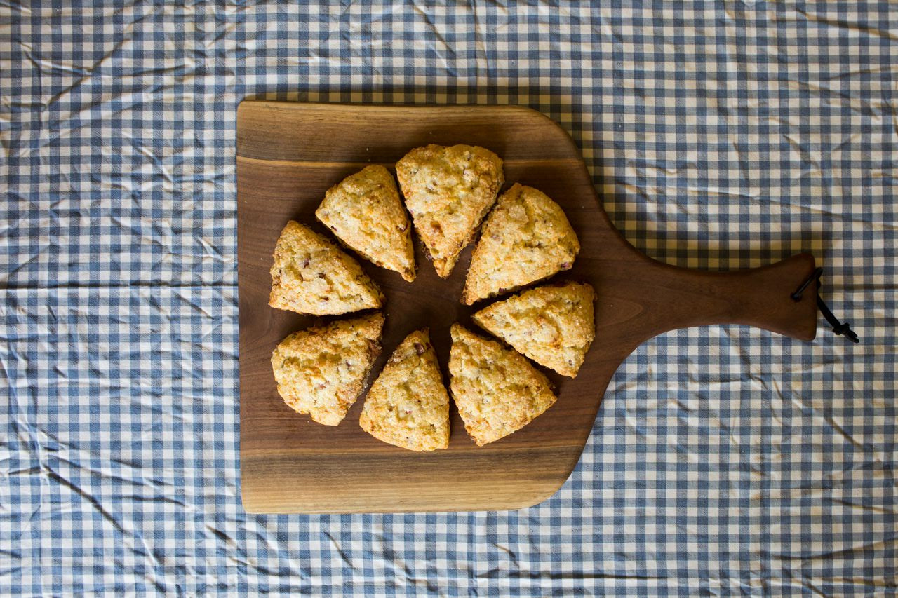 White Choclate Rhubarb Scones | Volante Farms Cookbook