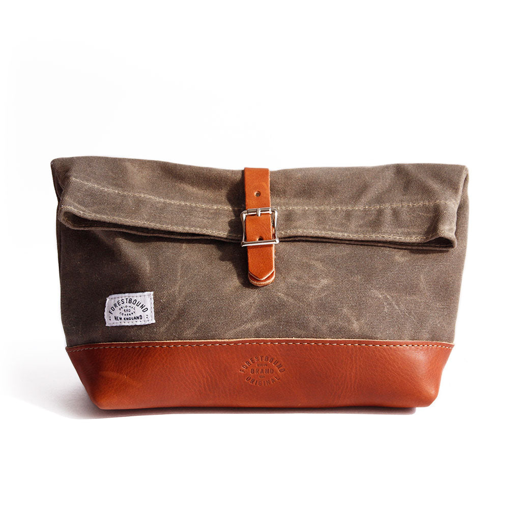 Waxed Canvas Roll Top Dopp Kit by Forestbound