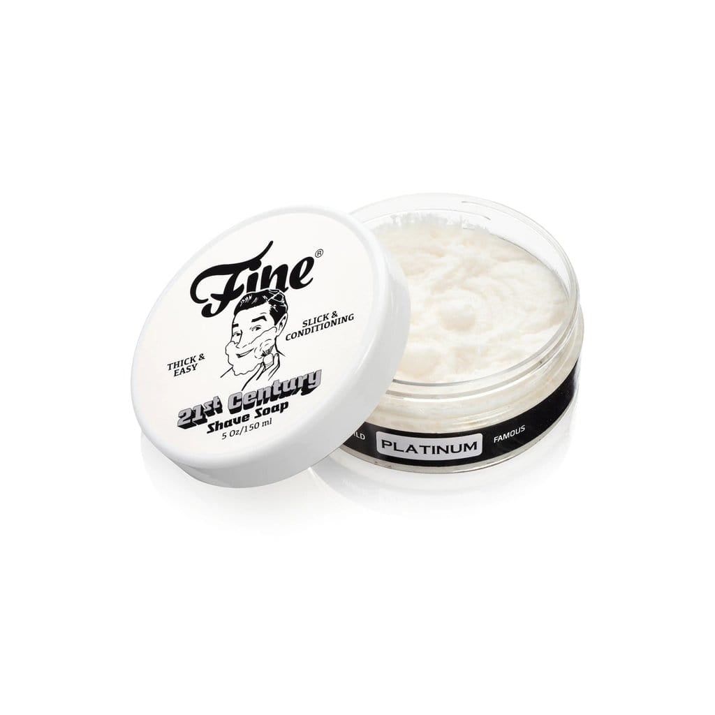 Platinum Shaving Soap Tub by Fine Accoutrements | Boston General Store