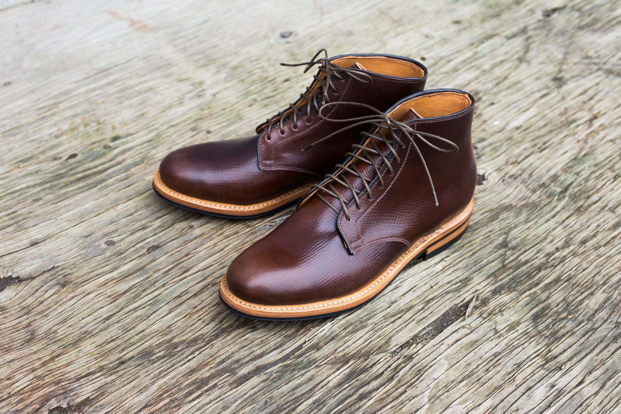 Derby Boot Mahogany Boxboard Shell Cordovan – VIBERG