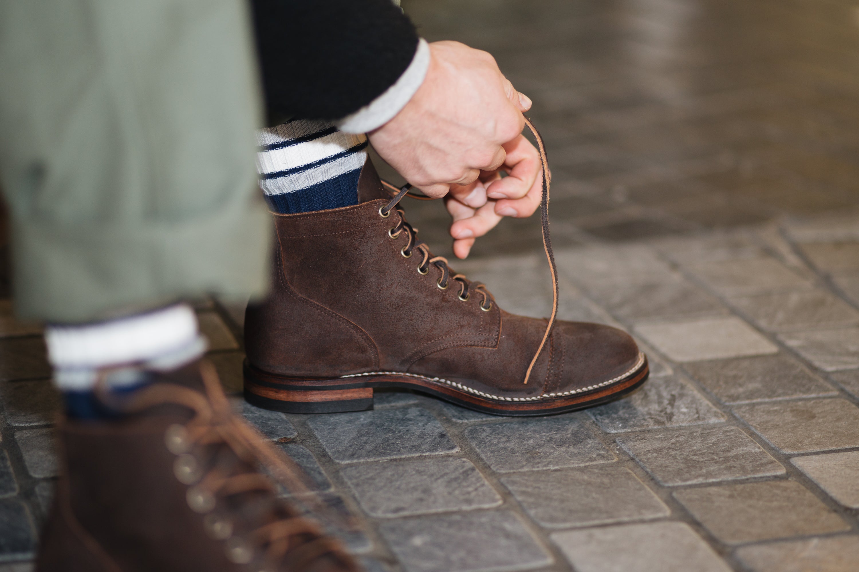 Service Boot Tobacco Chamois Roughout – VIBERG