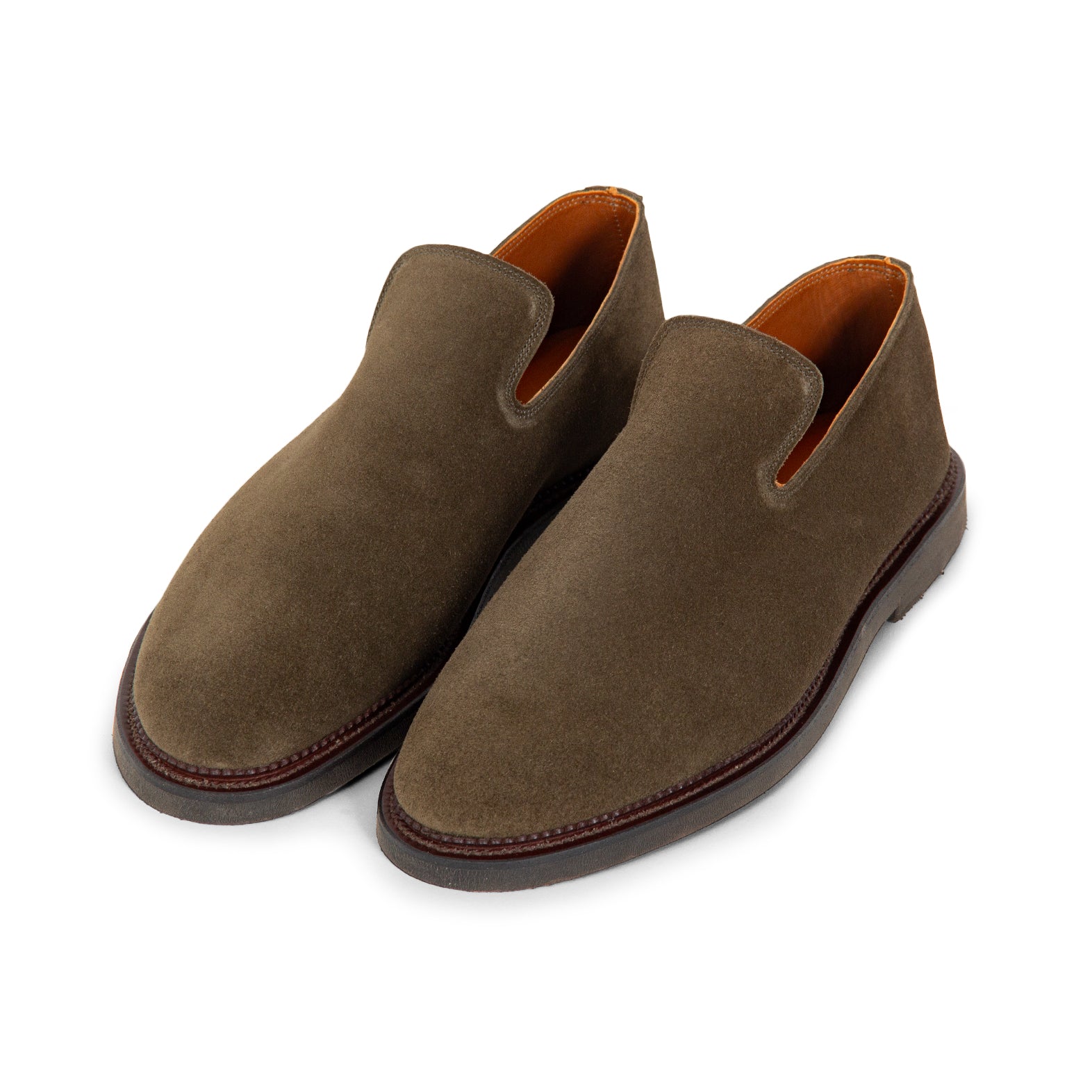 Slipper - Dark Olive Janus Calf Suede