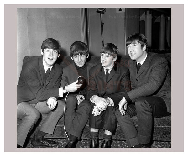 Beatles 1965 interview, photographic print vintageArtReprints.com ...