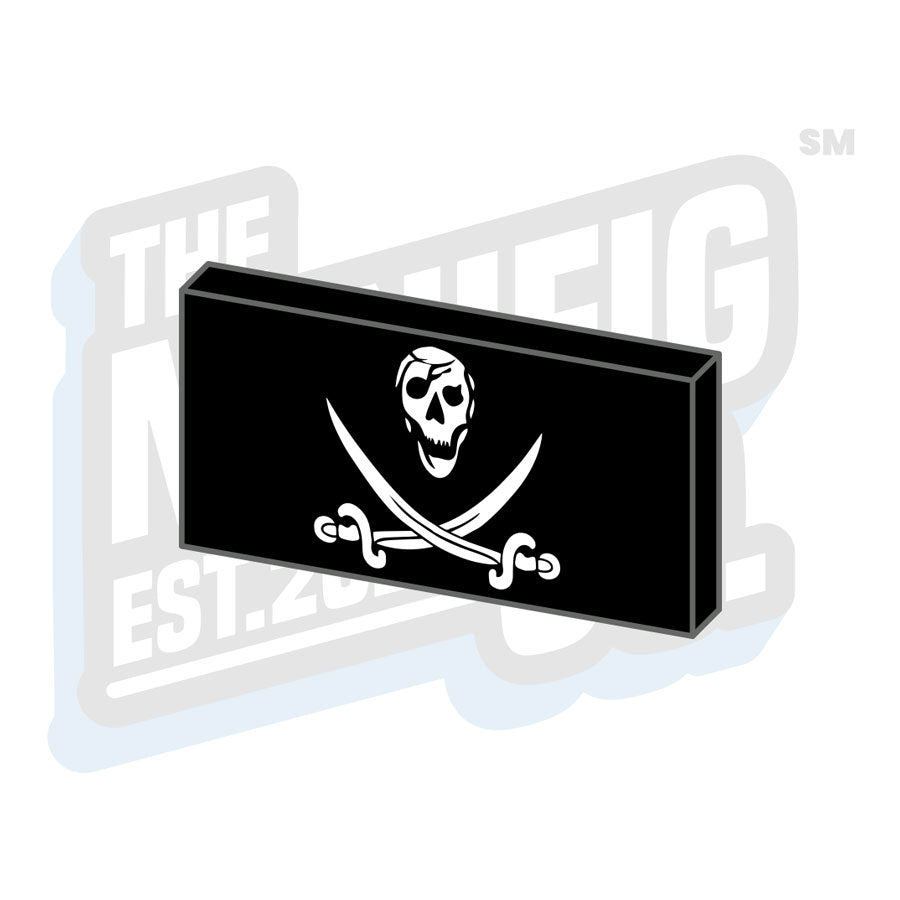 Pirate Flag Velcro Patch (2 x 1)