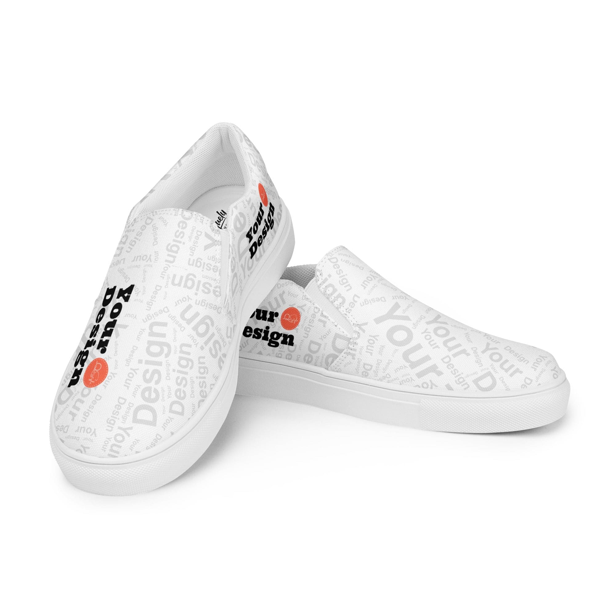Custom Print Womens Slip-on Canvas Athletic Shoes