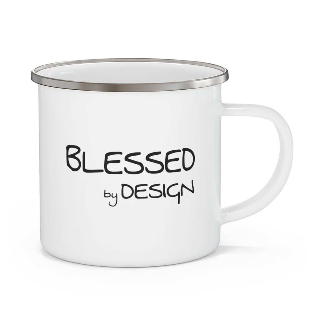 enamel-camping-mug-blessed-by-design-inspirational-affirmation-black