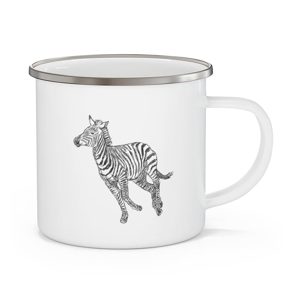 uniquely-you-enamel-camping-mug-12oz-galloping-zebra-line-art-drawing-print