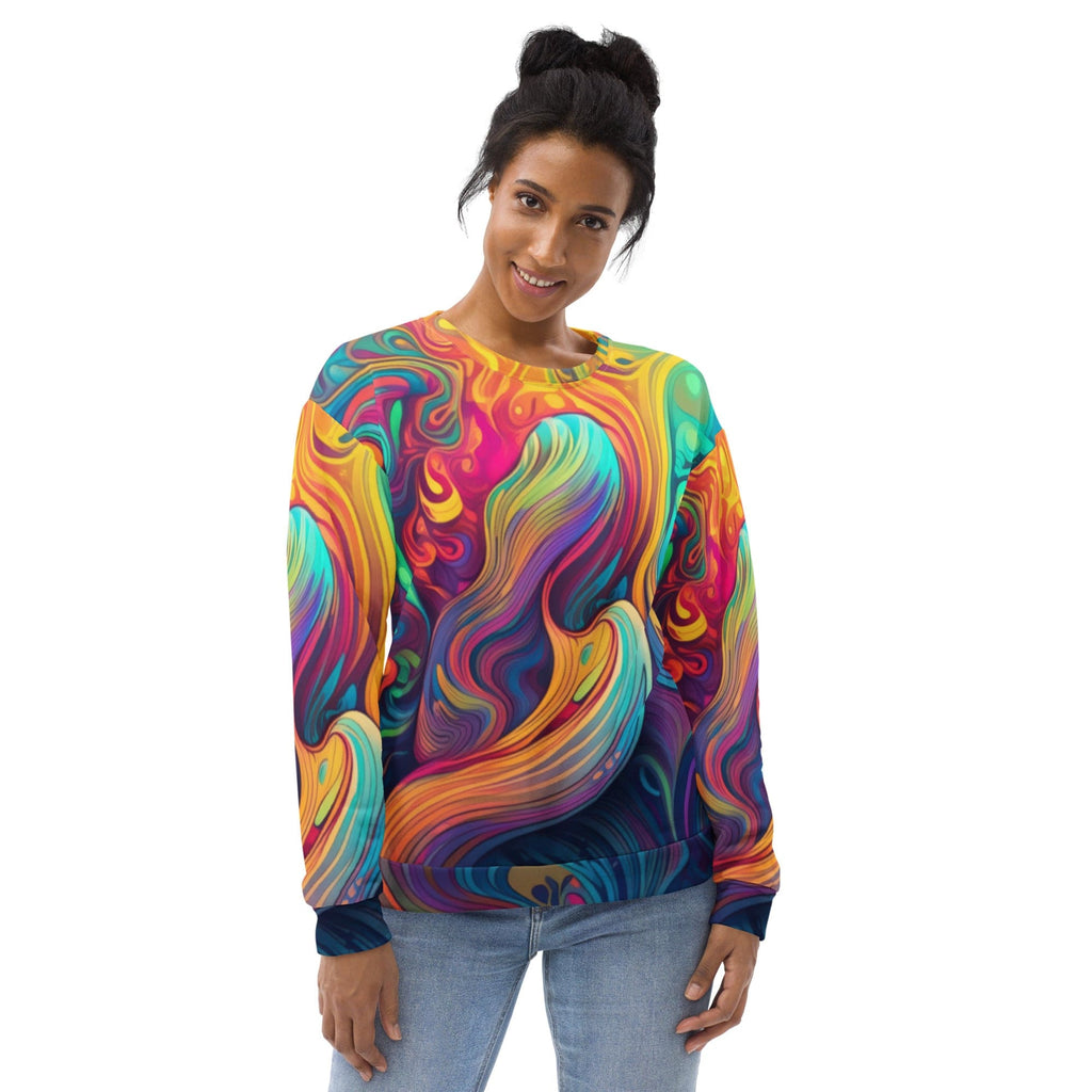 graphic-sweatshirt-for-women-vibrant-psychedelic-rave-pattern
