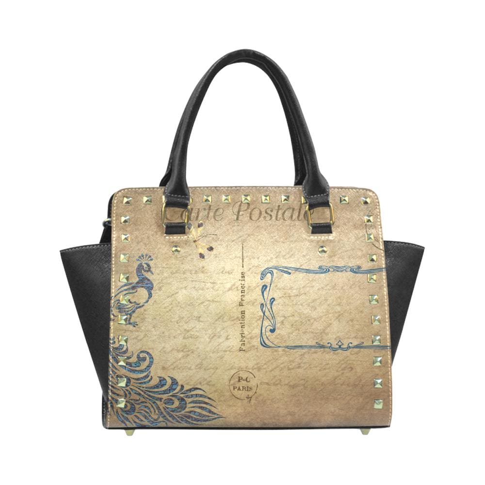 handbags-beige-postale-graphic-style-top-handle-bag