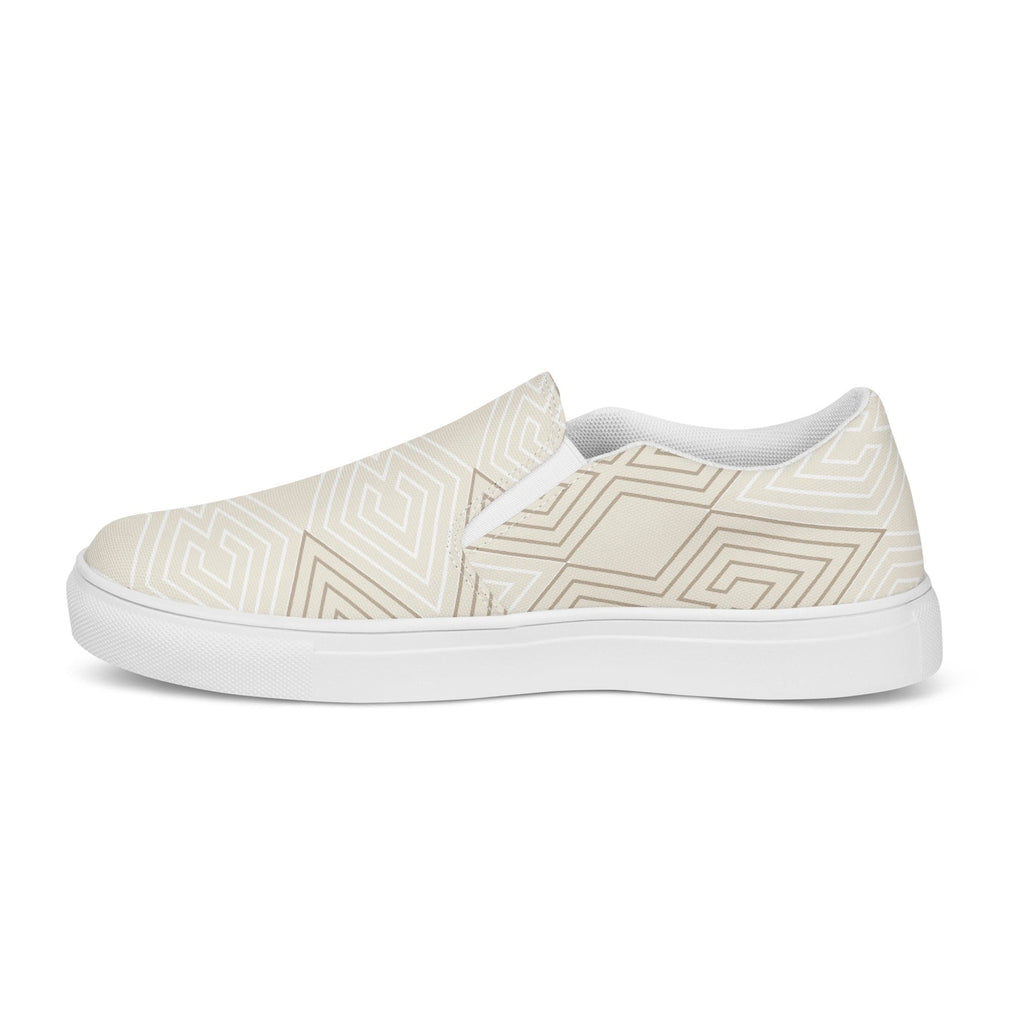 men-s-slip-on-canvas-shoes-beige-and-white-tribal-geometric-aztec