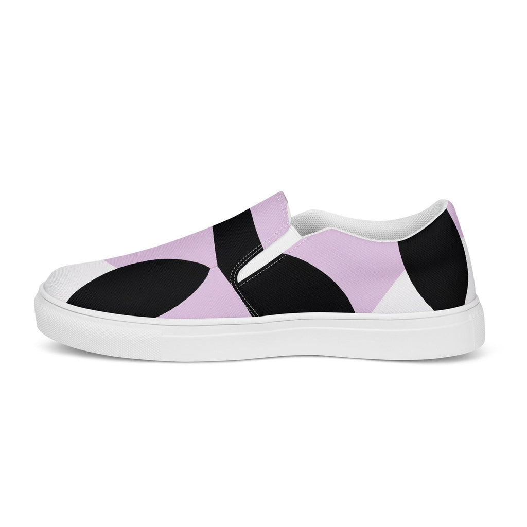 mens-slip-on-canvas-shoes-geometric-lavender-and-black-pattern-2