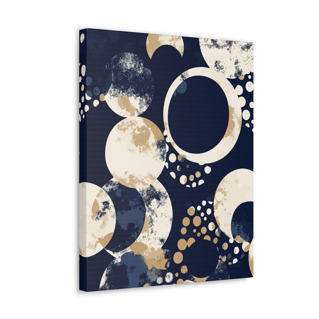 wall-art-decor-canvas-print-artwork-navy-blue-and-beige-spotted-illustration
