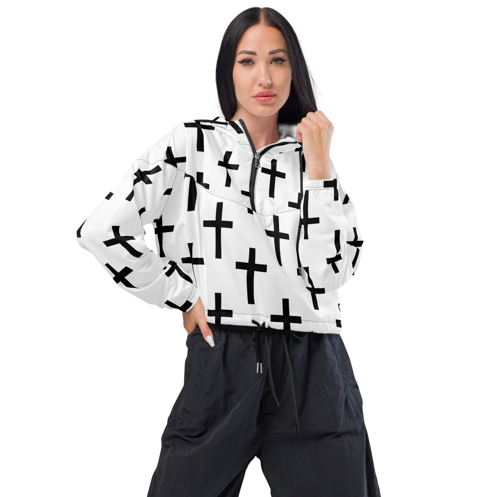womens-cropped-windbreaker-jacket-seamless-cross-pattern