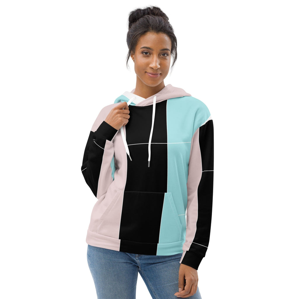 womens-graphic-hoodie-pastel-colorblock-pink-black-blue