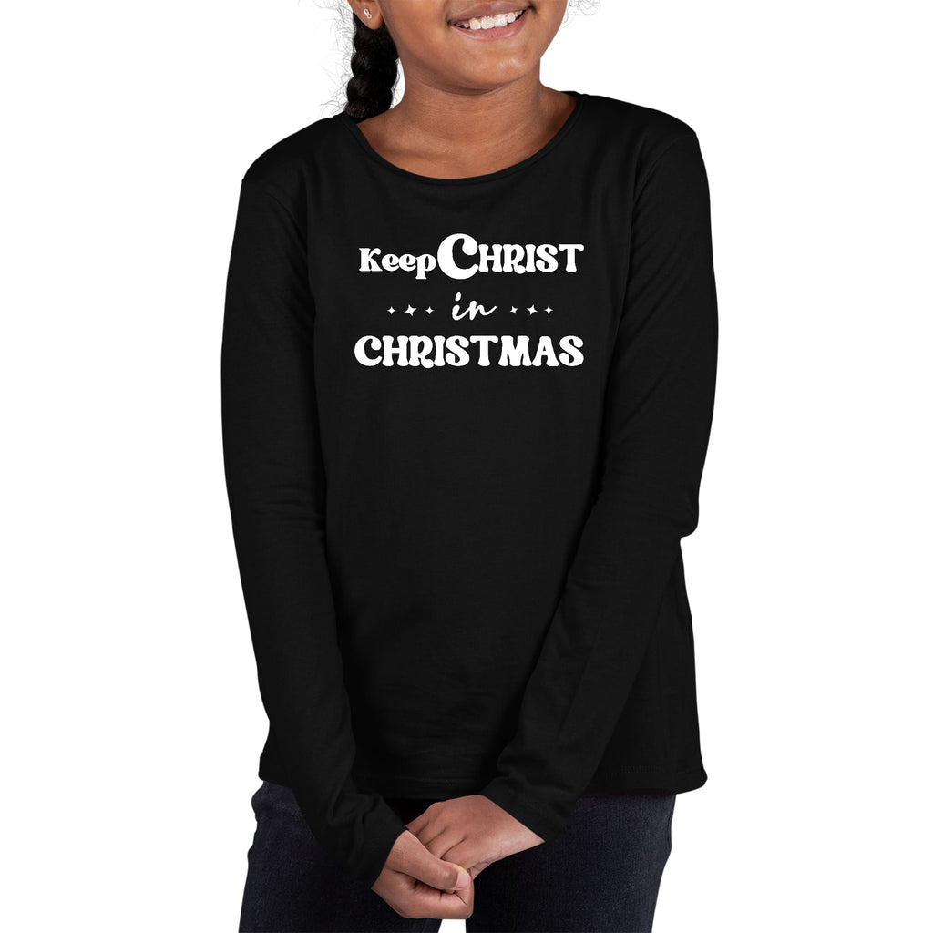 girls-long-sleeve-t-shirt-keep-christ-in-christmas-christian-holiday-1