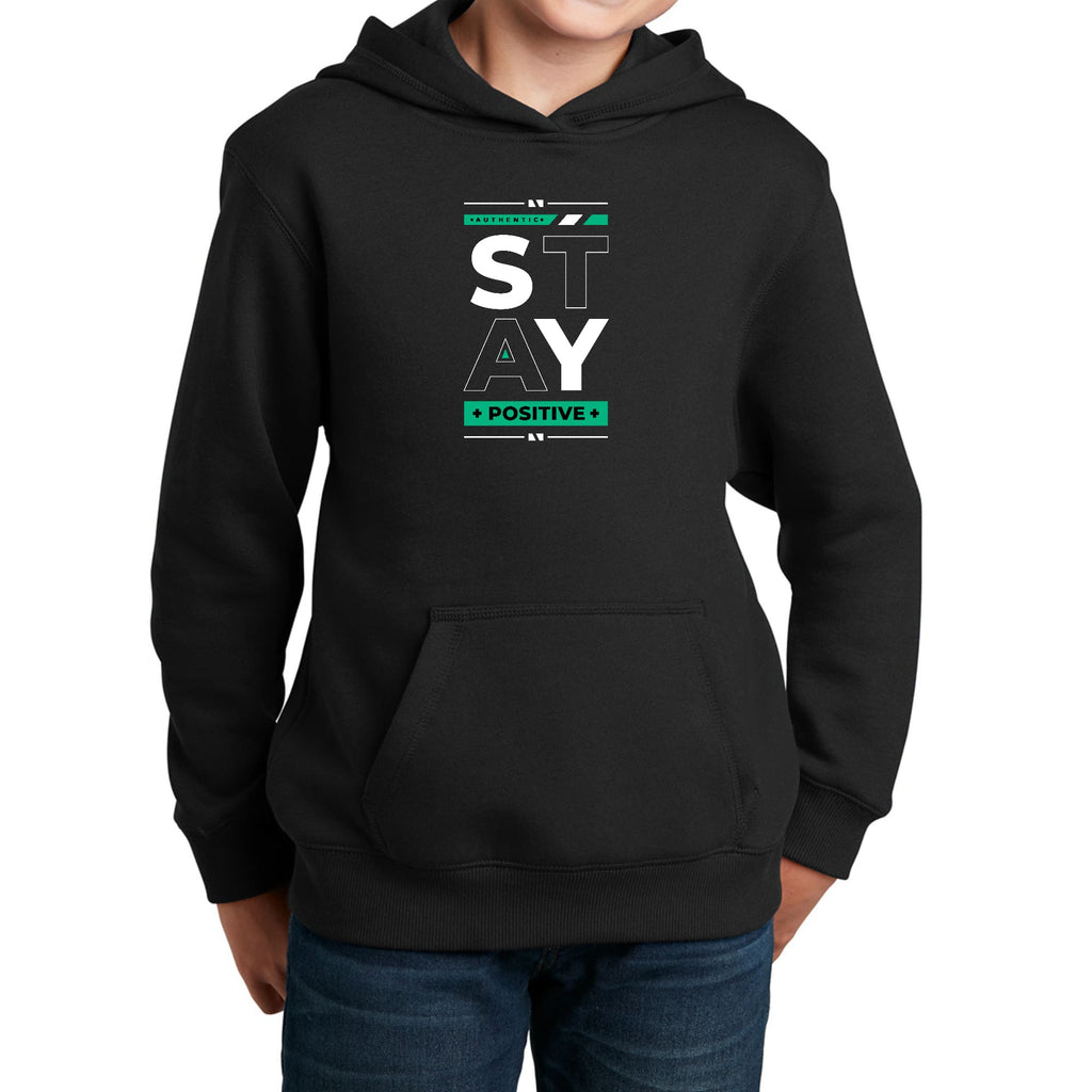 uniquely-you-youth-hoodie-stay-positive-print