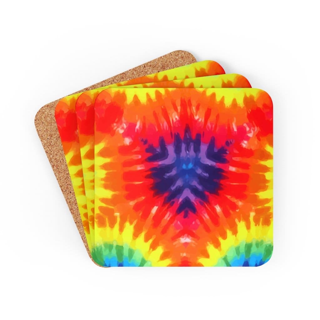 corkwood-coaster-4-piece-set-rainbow-tie-dye-style-coasters