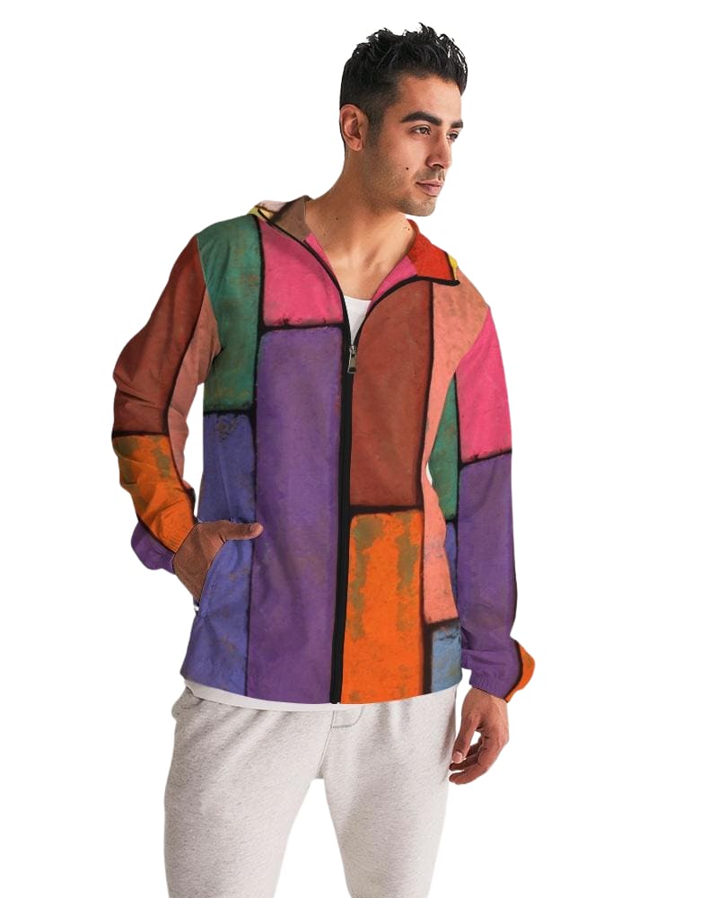 mens-jacket-multicolor-rainbow-brick-style-windbreaker