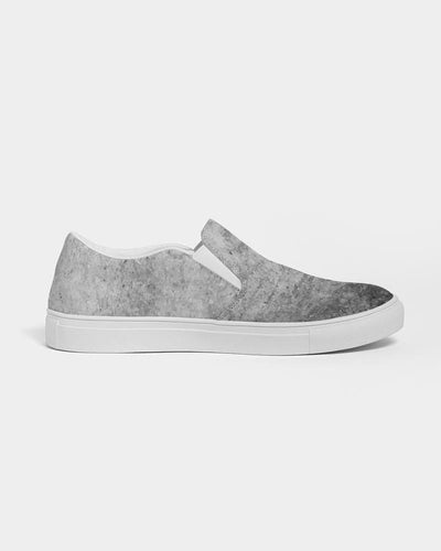 Mens Sneakers Grey Low Top Slip-On Canvas Sports Shoes - E3T375 - Mens | 