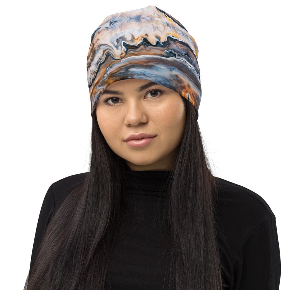 graphic-beanie-abstract-blue-swirl-style