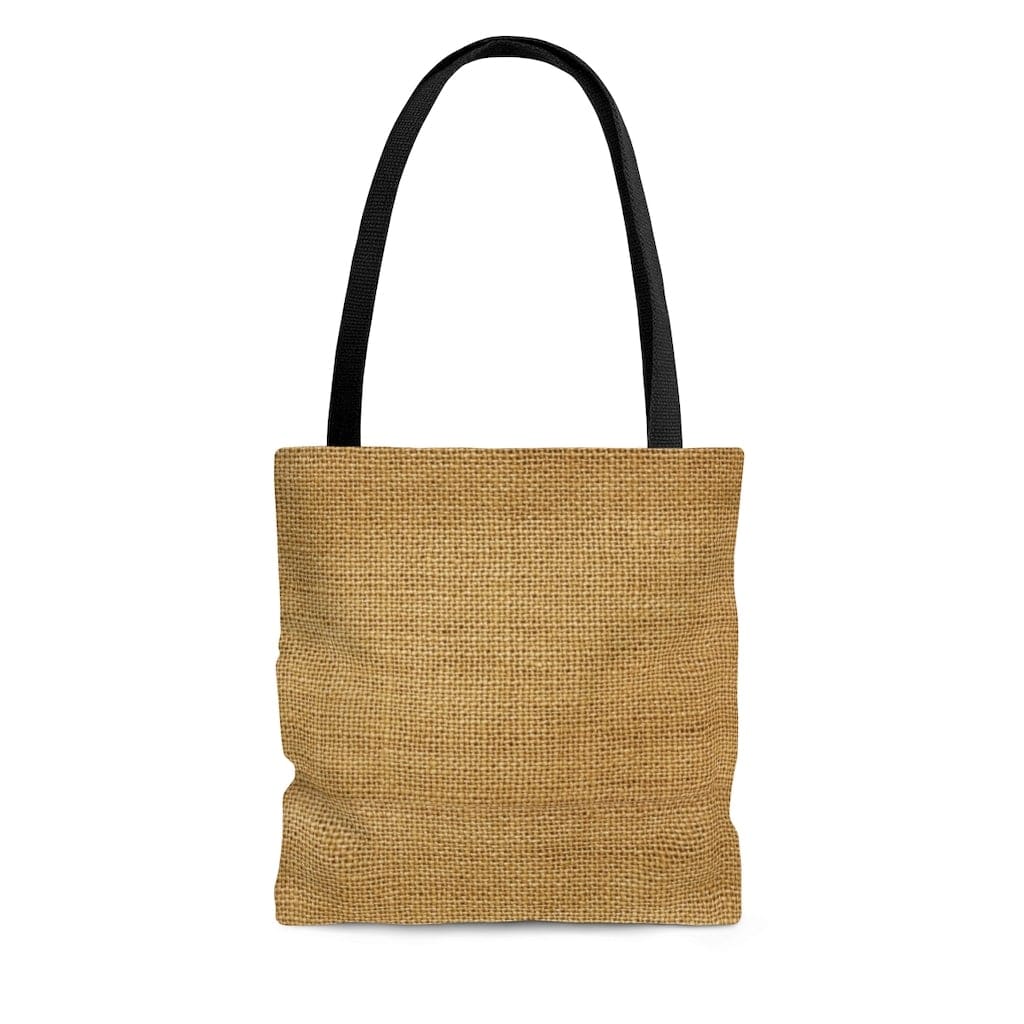 Canvas Tote Bag / Beige Sack Style Pring - B198477