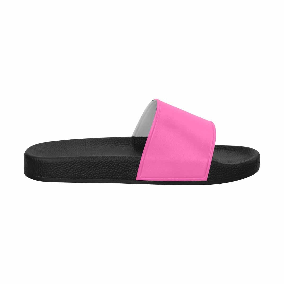 Mens Slide Sandals,   Hot Pink Flip Flops