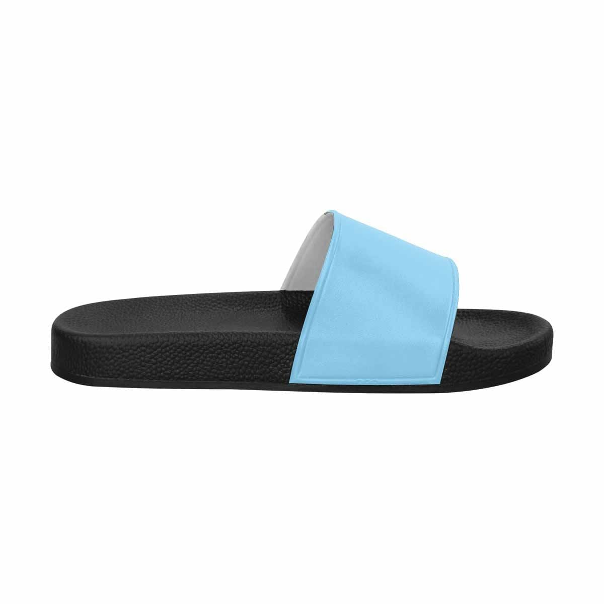 Mens Slide Sandals,   Light Blue Flip Flops