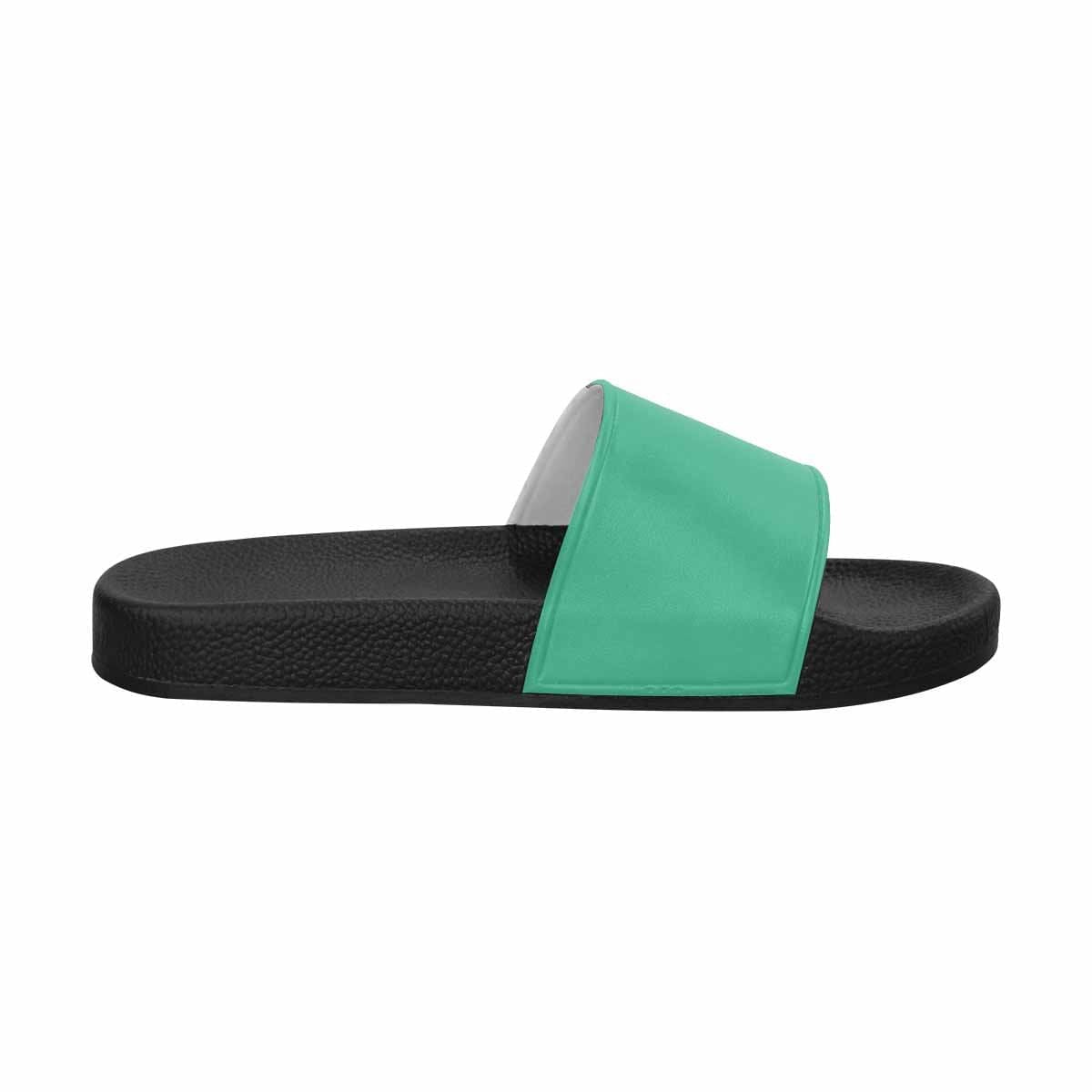 Mens Slide Sandals,   Spearmint Green Flip Flops