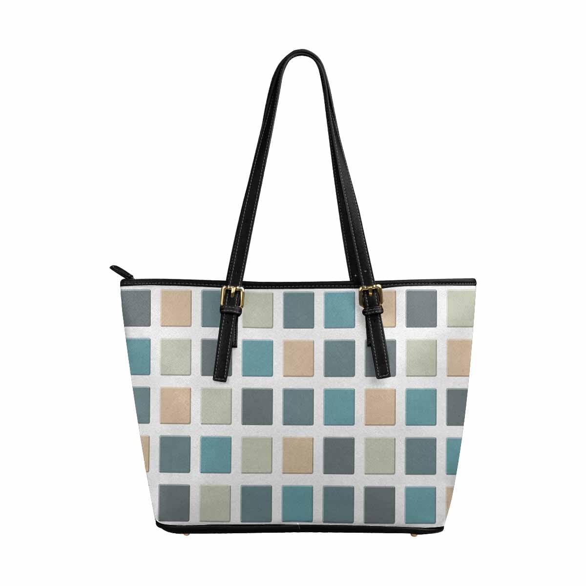 Tote Bag   , Mosaic Tiles - Blue Green