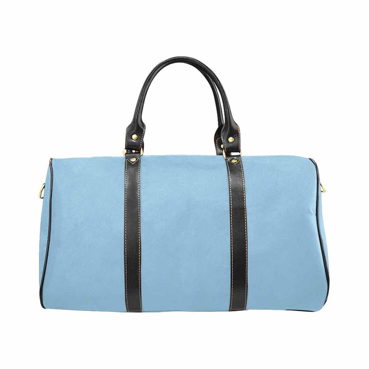 Travel Bag, Leather Carry On Large Luggage Bag, Cornflower Blue