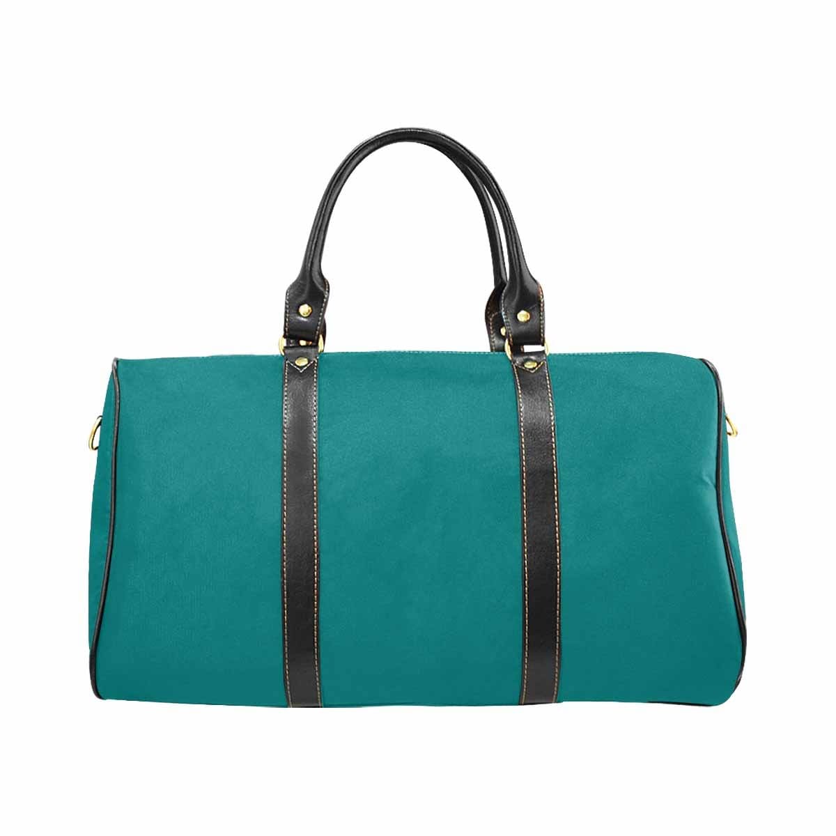 Travel Bag, Leather Carry On Large Luggage Bag, Dark Teal Green