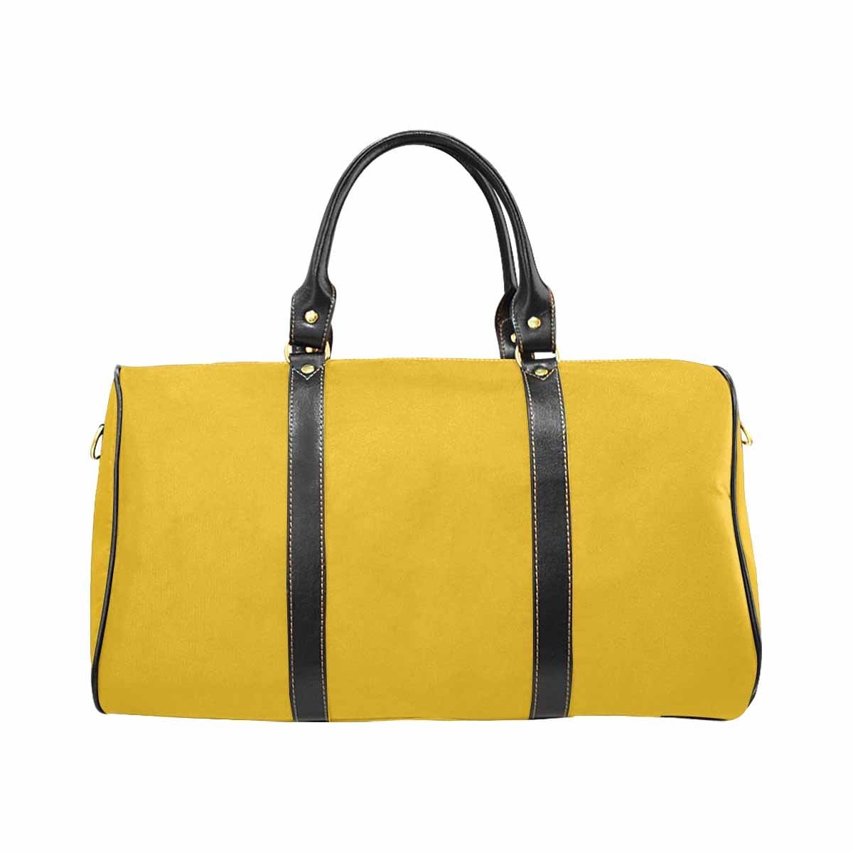 Travel Bag, Leather Carry On Large Luggage Bag, Freesia Yellow