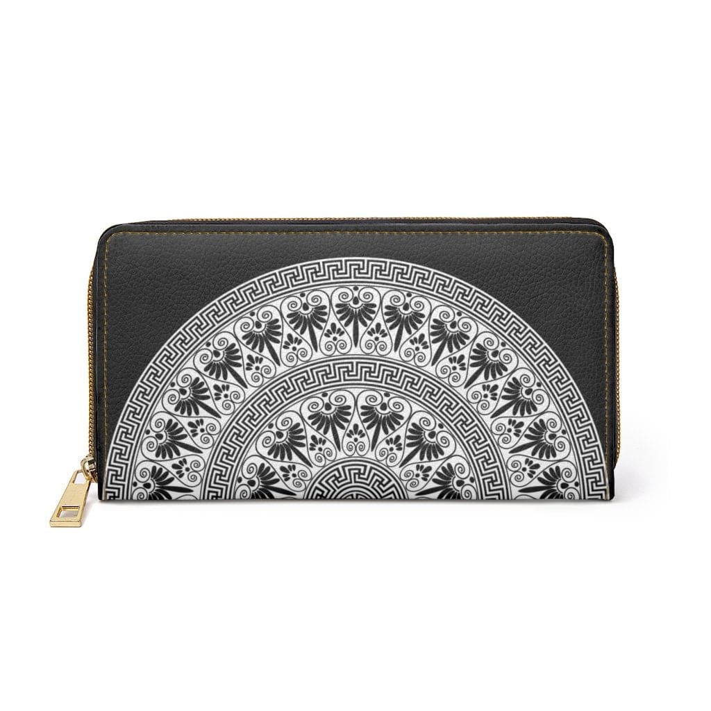 zipper-wallet-black-white-geometric-aztec-style-purse