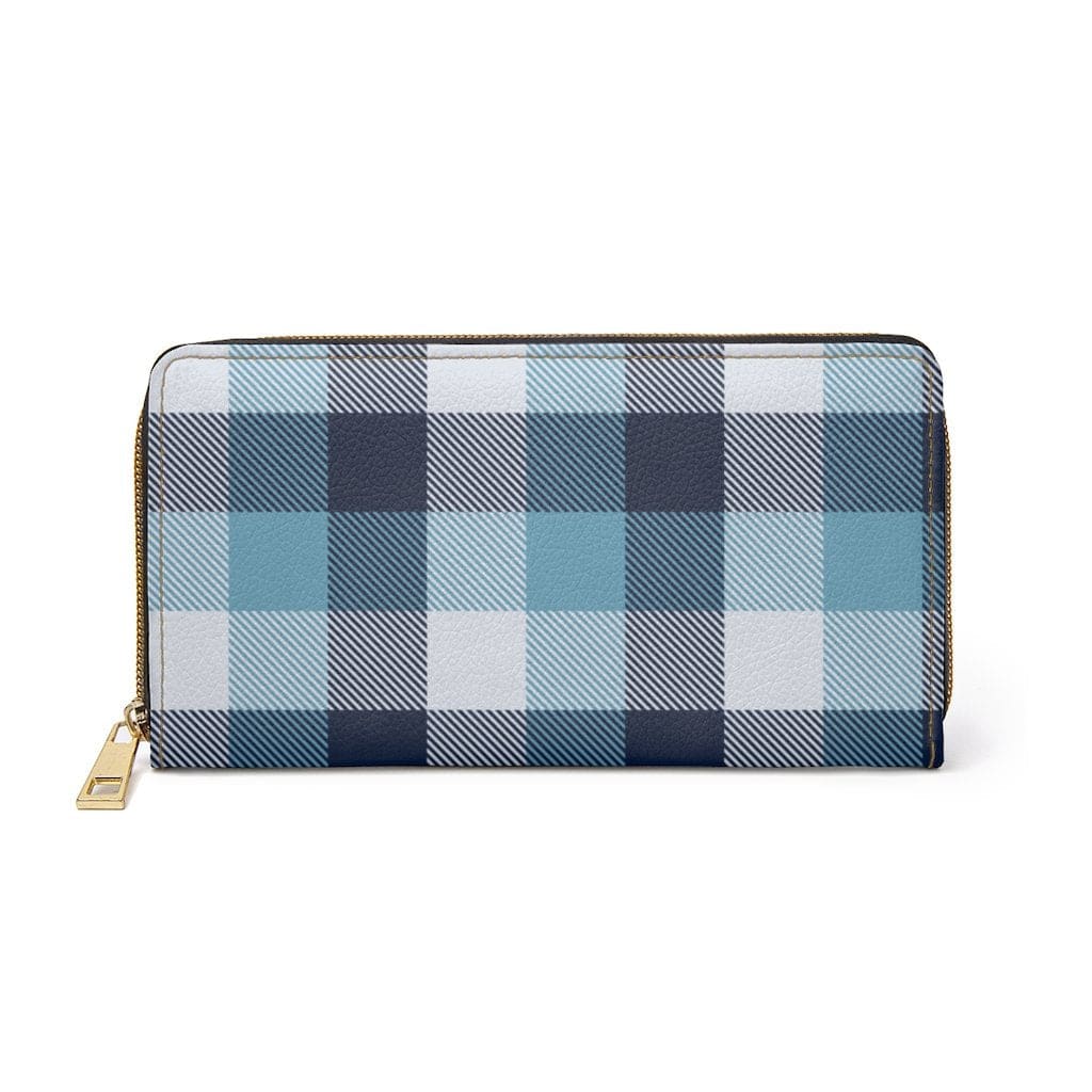 zipper-wallet-blue-white-plaid-style-purse