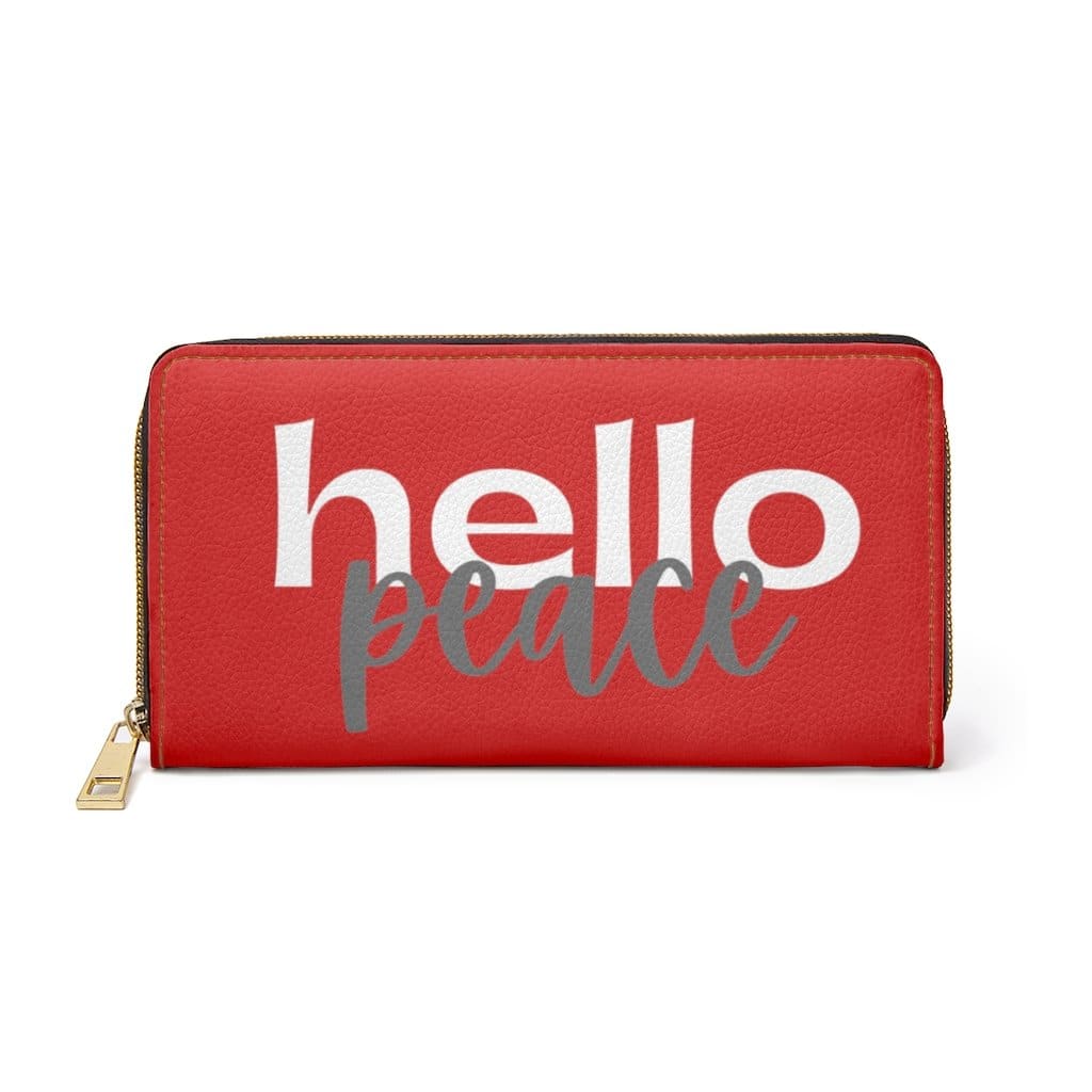 zipper-wallet-red-white-hello-peace-graphic-purse