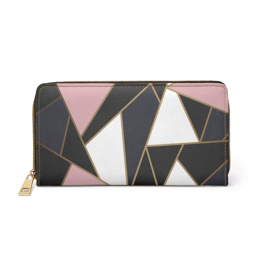 zipper-wallet-tri-color-geometric-style-purse