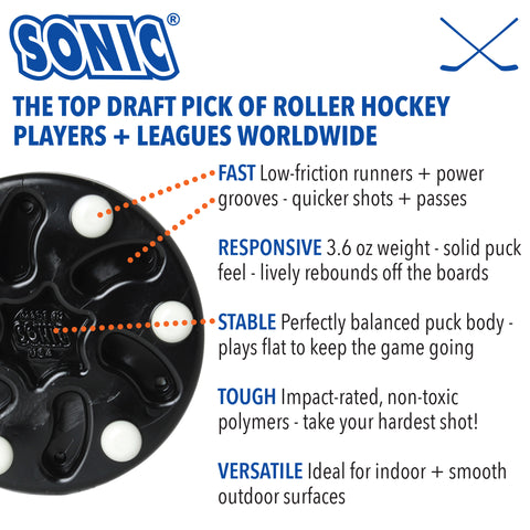 Sonic roller hockey Puck Los Angeles