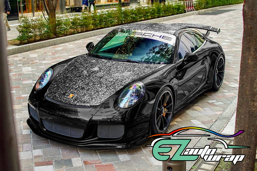 Gloss Black Carbon Fiber Vinyl Wrap EzAuto Wrap