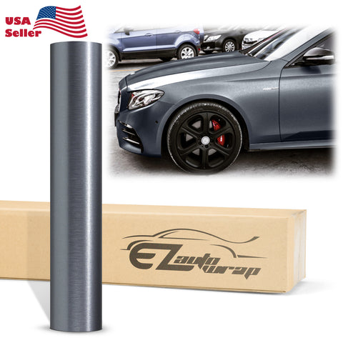 Brushed Aluminum Silver Vinyl Wrap – EzAuto Wrap