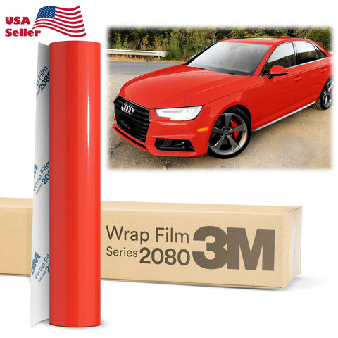 2pcs 4x8 Sample Genuine 3M 2080 G16 Gloss Light Green Vinyl Wrap Vehicle  Film