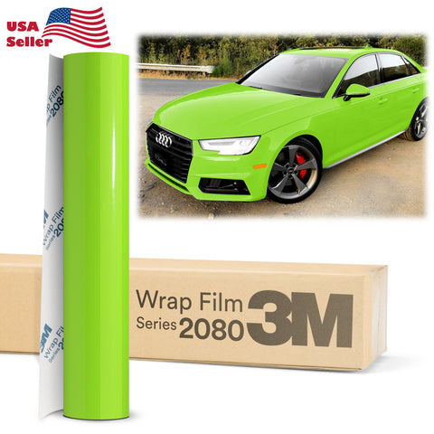 3M 2080 Gloss Hot Rod Red Vinyl Wrap 5ft x 1ft w/Metro Restyling Squeegee |  G13