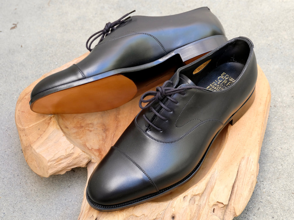 Edward Green Chelsea in Black Calf (202 Last) – Gentlemens Footwear