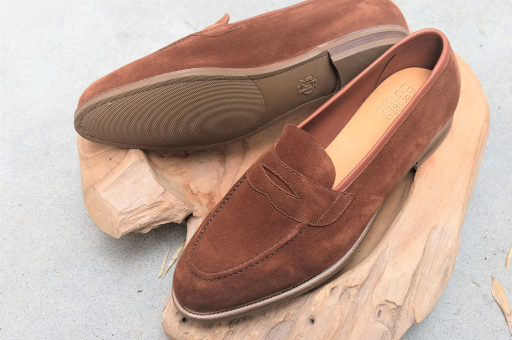 Edward Green Ventnor Unlined Loafer in Snuff Suede – Gentlemens Footwear