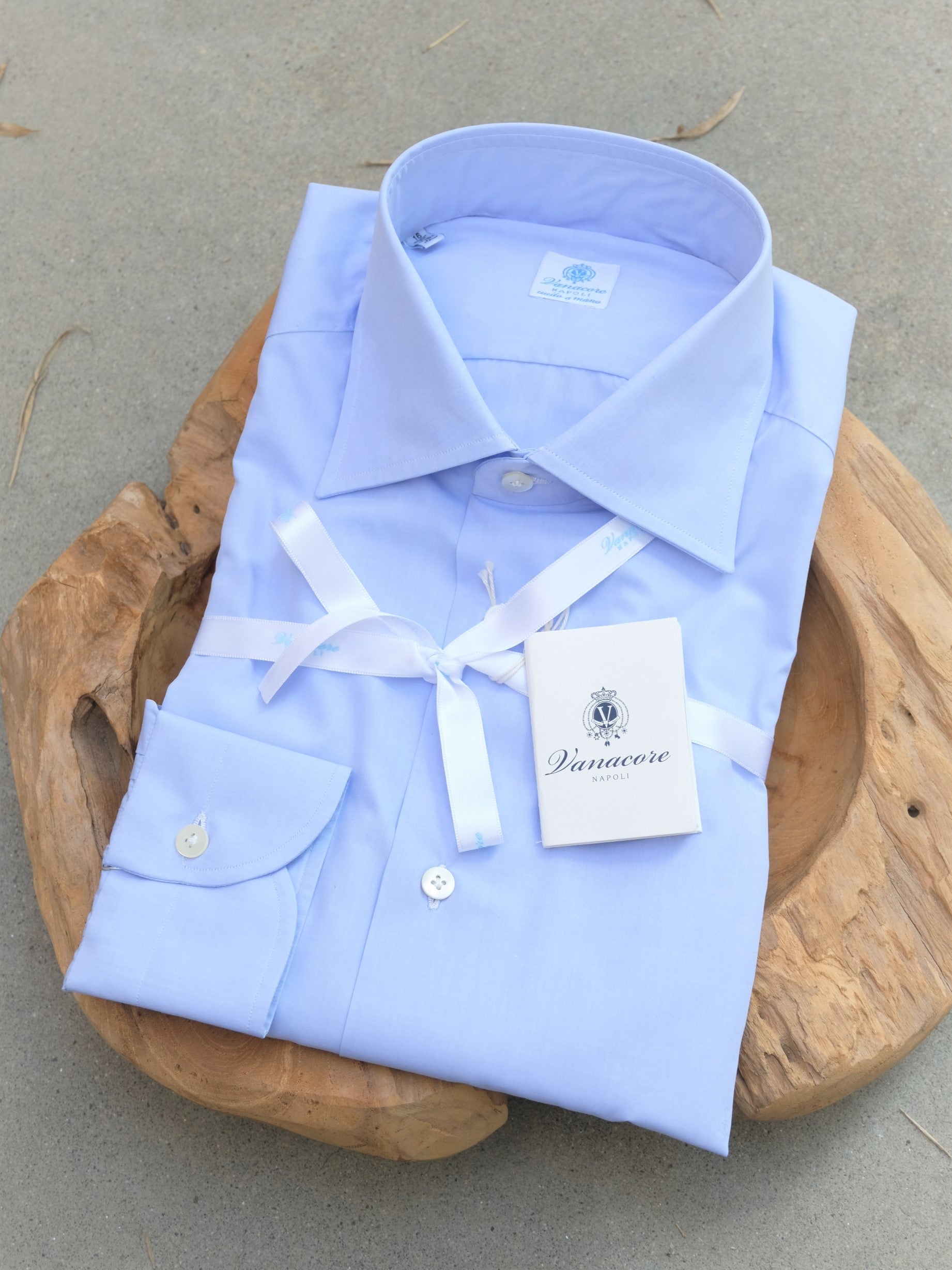 Vanacore Napoli Sky Blue Dress Shirt