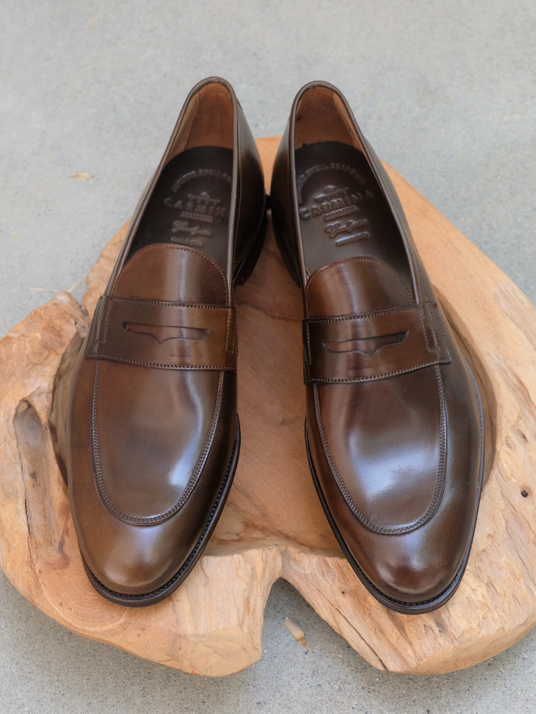 shell cordovan loafers