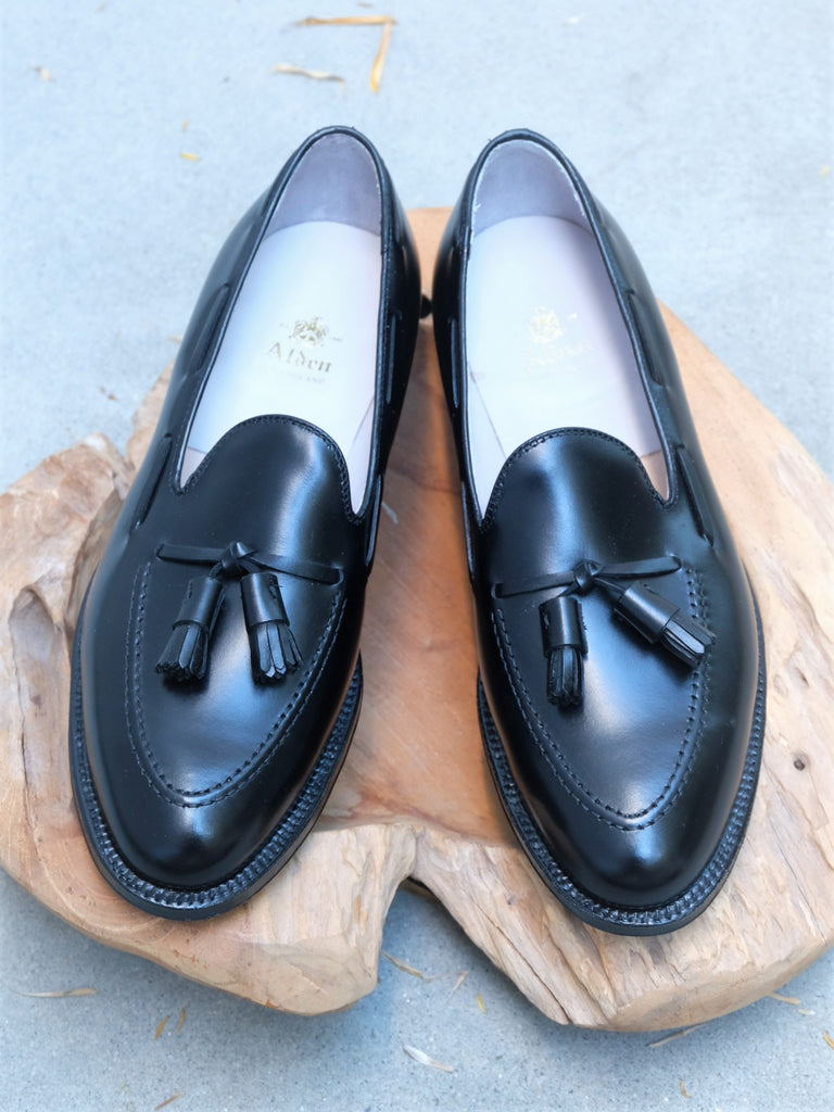 mandskab utilsigtet bruger Alden Tassel Loafer in Black Calf – Gentlemens Footwear